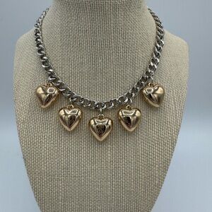 Urban Outfitters Gold Heart Charm Necklace